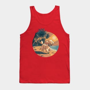 Vintage Retro Poodle Dog Tank Top